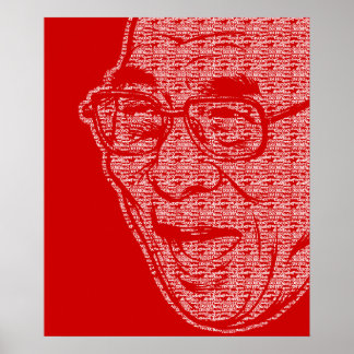 Poster souriant du Dalaï Lama