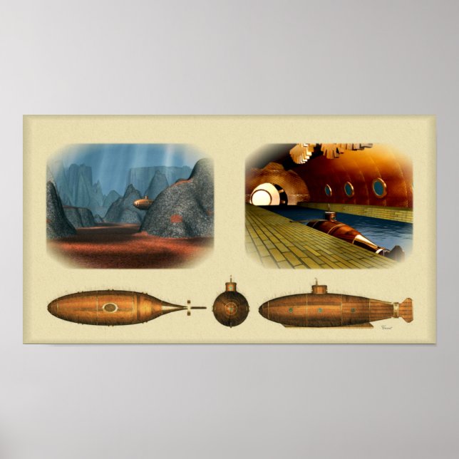 Poster sous-marin (Devant)