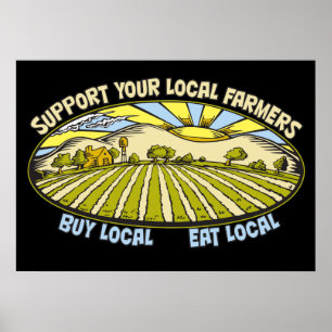 Poster Soutenez vos agriculteurs locaux