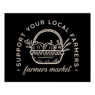 Poster Soutenez vos agriculteurs locaux