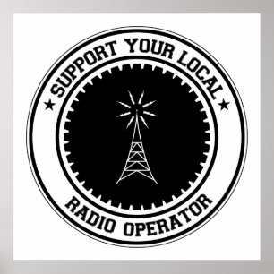 Poster Soutenez votre opérateur radio local