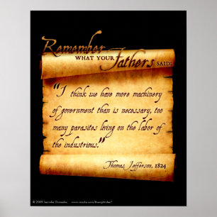 Poster - Souvenez-vous de ce que vos pères ont dit