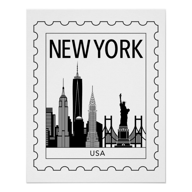 Poster souvenir de New York (Devant)