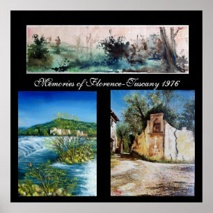 Poster Souvenirs de Florence-Toscane 1976