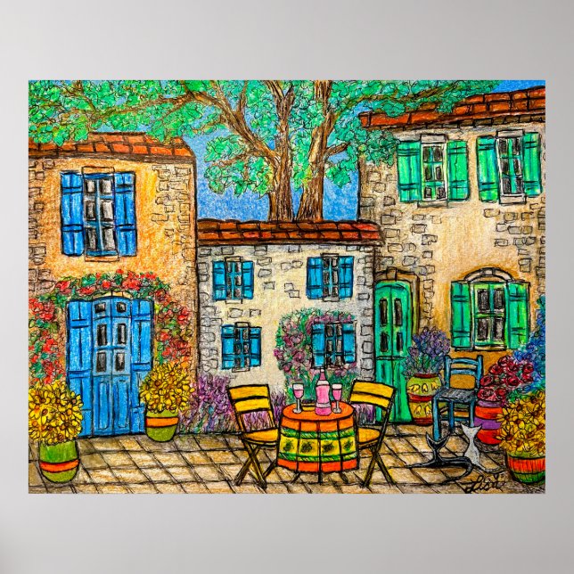 Poster Souvenirs de Provence Imprimer par Lisa Lor (Devant)