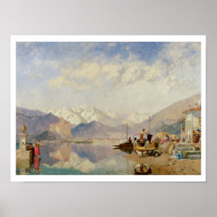 Poster Souvenirs du Lago Maggiore, jour du marché à