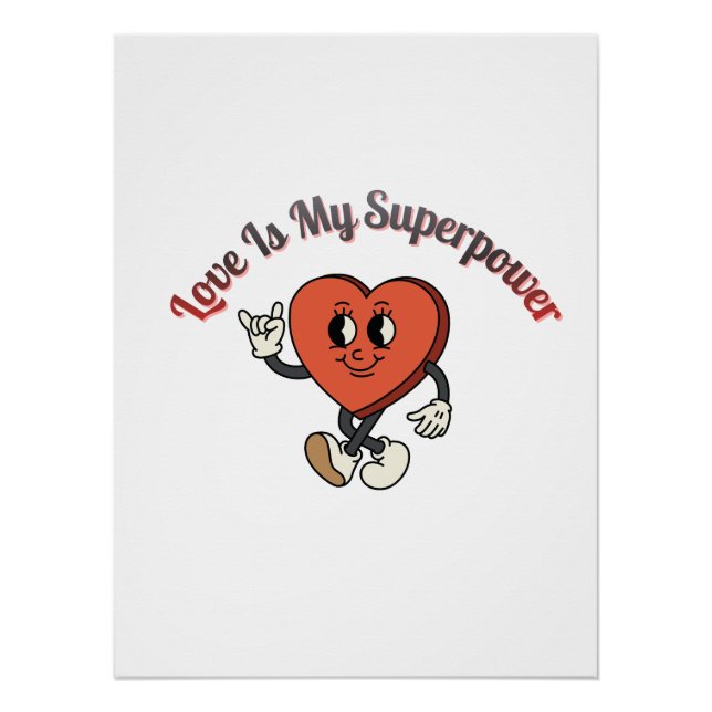 Poster Soyez à moi 2026 – Typographie d'amour de la Saint (Devant)