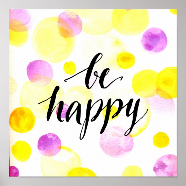 Poster Soyez heureux 2 (Devant)