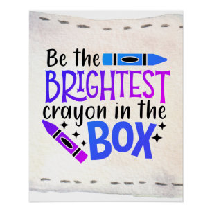 Poster Soyez Le Crayon Le Plus Brighton De La Boîte