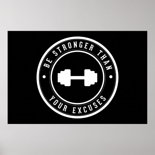 Poster Soyez plus fortes que vos excuses (Devant)