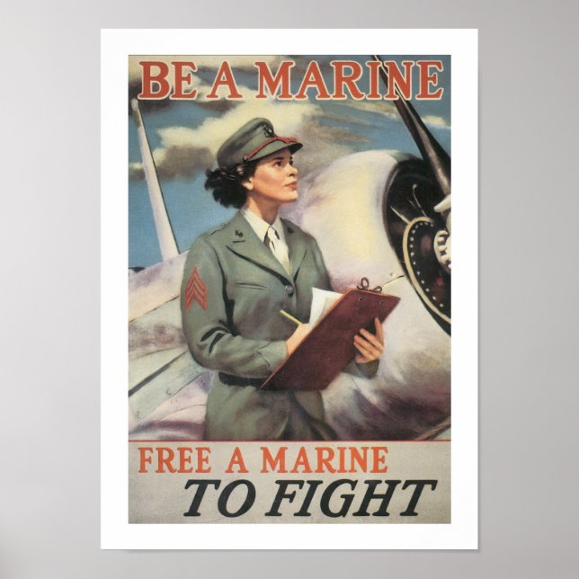 Poster Soyez un marin - Libérez un marin pour combattre (Devant)