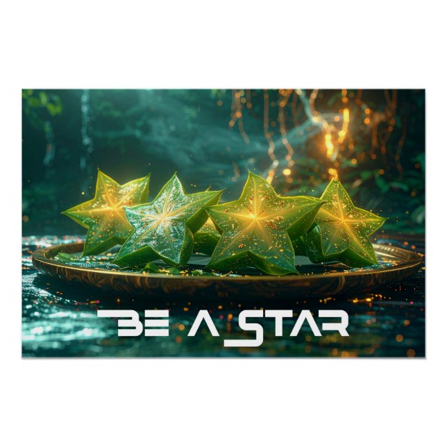 POSTER SOYEZ UNE STAR - SOYEZ DIFFÉRENT (Devant)