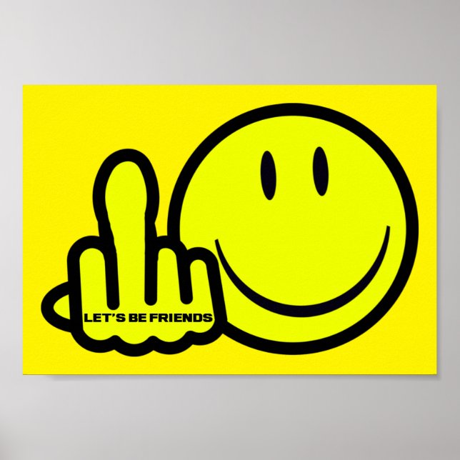 Poster Soyons amis (Devant)