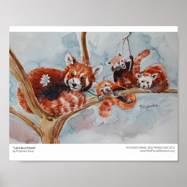 Poster "Soyons amis" Imprimer (Devant)