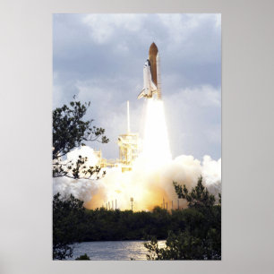 Poster Space Shuttle Atlantis se lève sur 7