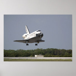 Poster Space Shuttle Discovery approche l'atterrissage 2