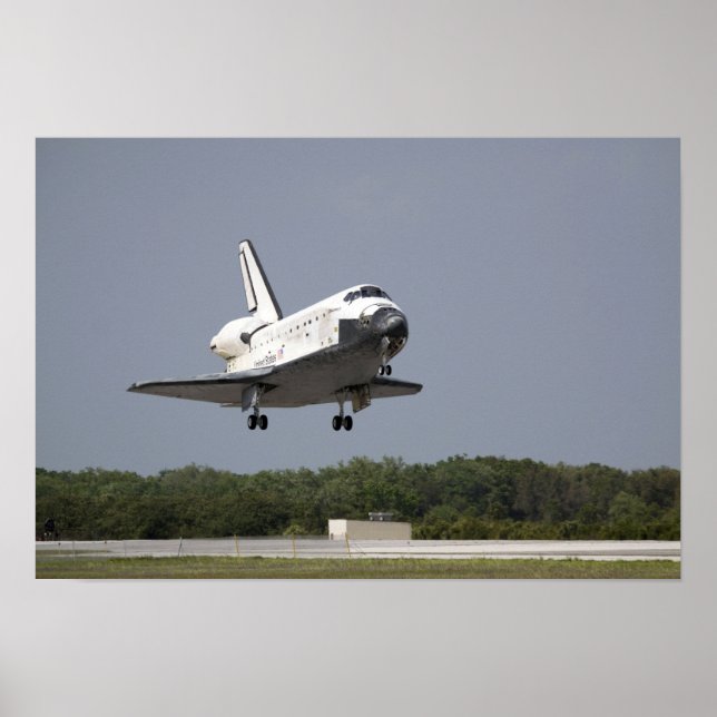 Poster Space Shuttle Discovery approche l'atterrissage 2 (Devant)