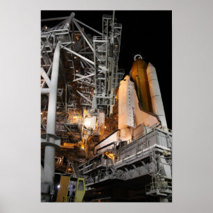 Poster Space Shuttle Endeavor sur le lancement pad 2