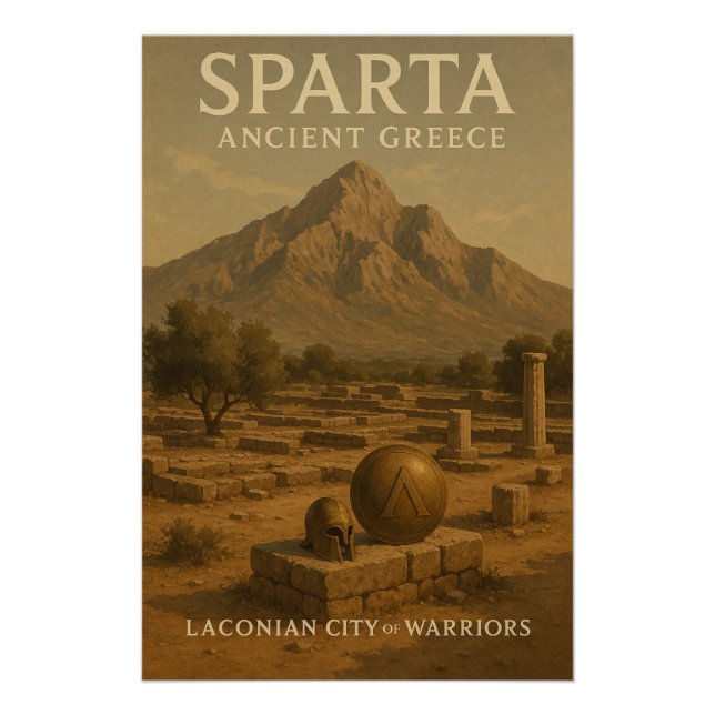 Poster Sparte — Grèce antique (Devant)