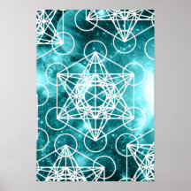 Poster spatial du cube de Metatron