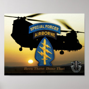 Poster special forces green berets SFG SOF SF