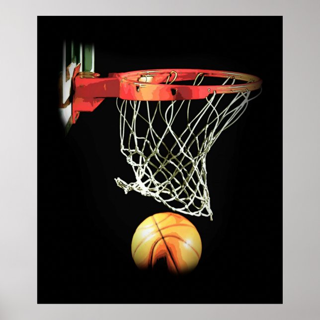 Poster spécial unique de basket-ball tendance (Devant)