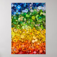 Poster : Spectre de couleurs des pièces de jeu de 