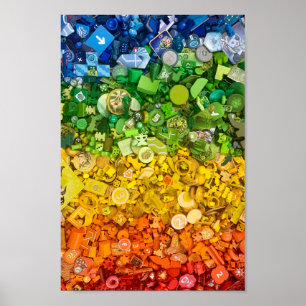 Poster : Spectre de couleurs des pièces de jeu de