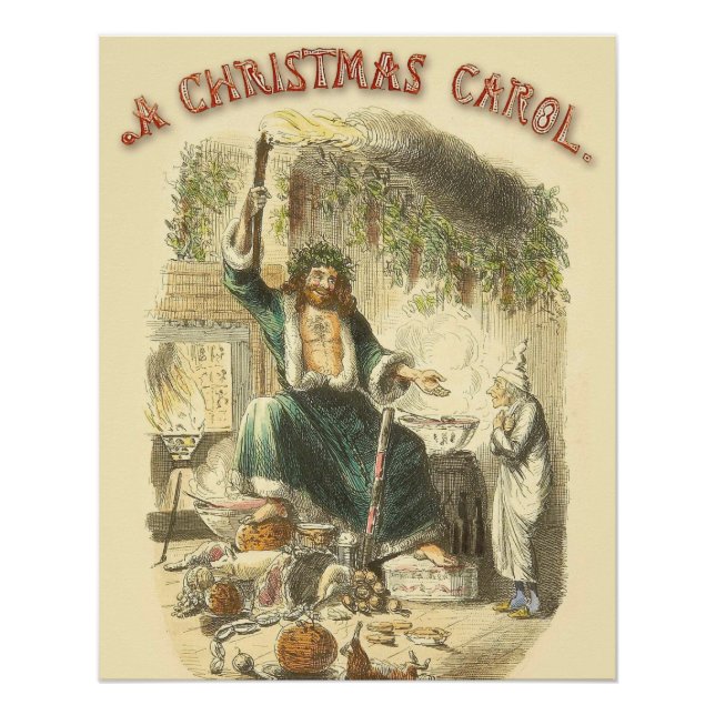 Poster Spectre de Noël Présent Scrooge (Devant)