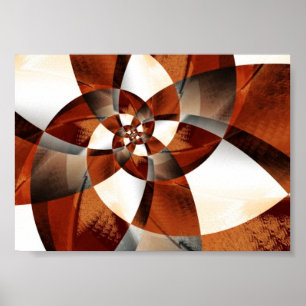 Poster Spirale en bois