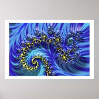 Poster Spirale fractale