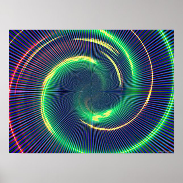 Poster spirale verte (Devant)