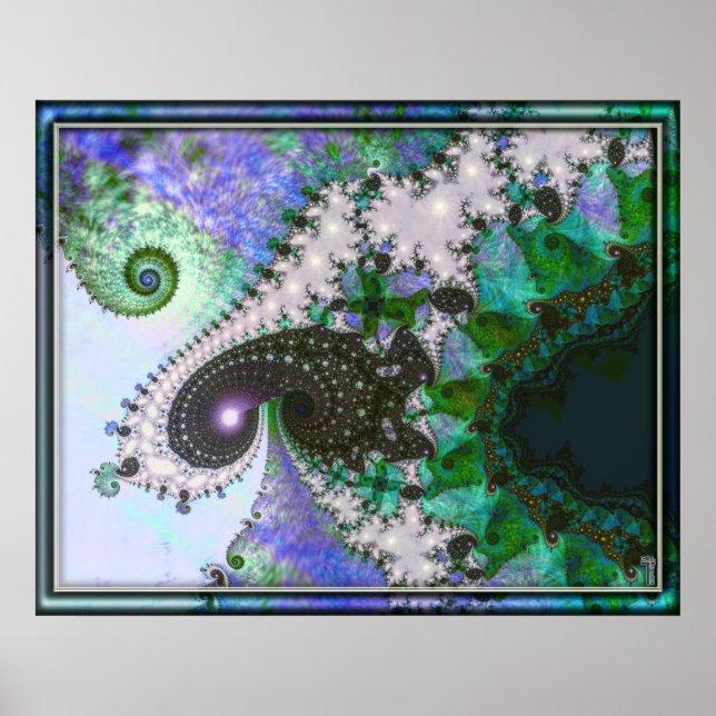 Poster Spirales Frothy Spirale Variante 4 Art (Devant)