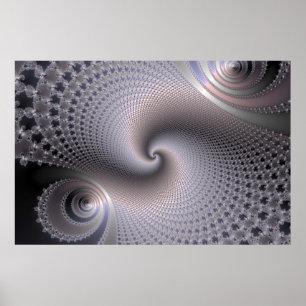 Poster Spirales sans fin - Art Fractal