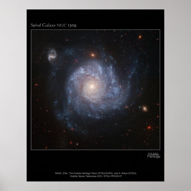 Poster SpiralGalaxyNGC1309-2006-07 (Devant)