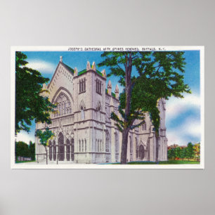 Poster Spireless View of St. Joseph's Cathedral