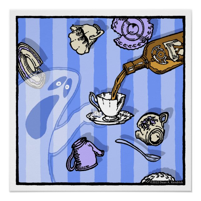 Poster Spiritueux - Pop Goth Nightmare Surreal Ghost (Devant)