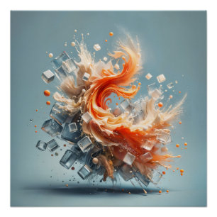 Poster Splash tropical