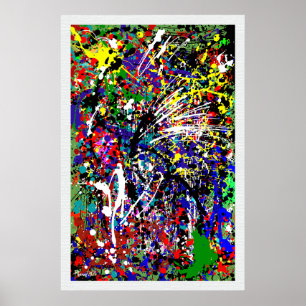 Poster Splatter Up Paint Splatter
