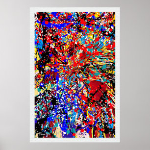 Poster Splatz Expressionnisme Paint Splatter