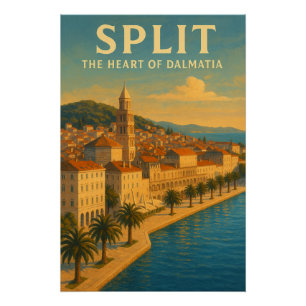 POSTER SPLIT — LE CŒUR DE LA DALMATIE