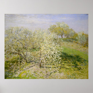 Poster Spring (Fruit Trees in Bloom) Claude Monet