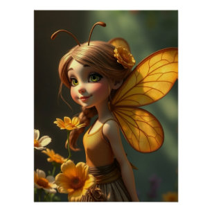 Poster Springs Fairy Art