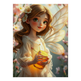 Poster Springs Fairy Art
