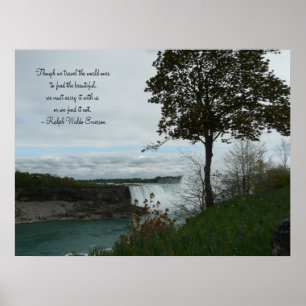 Poster Springtime in Niagara Falls-Canada/with Quote
