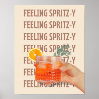 Poster Spritzy Bar Cart