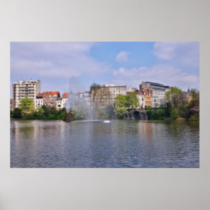 Poster Square Marie-Louise à Bruxelles, Belgique