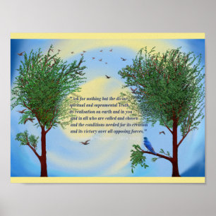 Poster Sri Aurobindo quote art