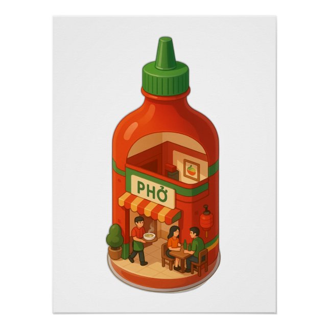 Poster Sriracha Pho Shop (Devant)