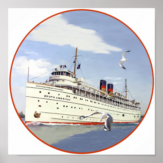 Poster SS Sud-américain (Devant)